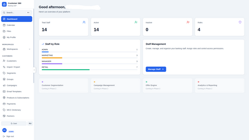 Customer 360 — Banking CEP Platform