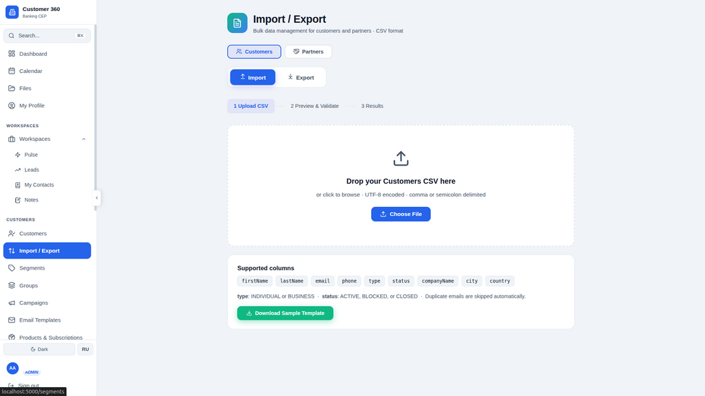 Customer 360 — Banking CEP Platform