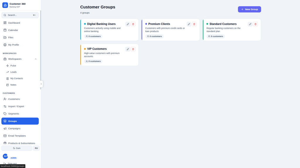 Customer 360 — Banking CEP Platform